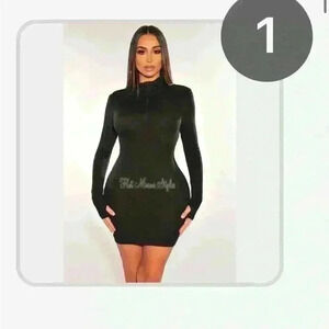 Cute black mini dress.